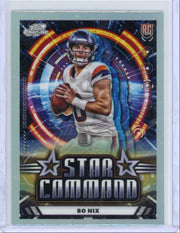 Bo Nix 2024 Topps Chrome Cosmic Star Command rookie card