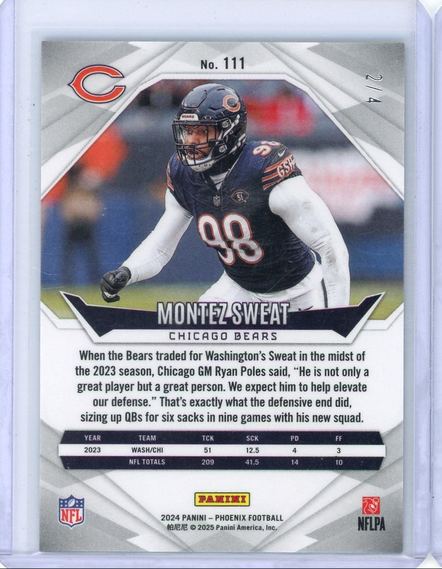 Montez Sweat 2024 Panini Phoenix Dreamweaver #'d 2/4