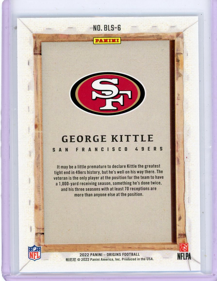 George Kittle 2022 Panini Origins Blank Slate