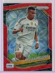 Kylian Mbappe 2025 Panini Prizm FIfa Red Choice #'d 53/88