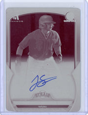 Luke Shliger 2023 1st Bowman Chrome Draft autograph Magenta Printing Plate #'d 1/1