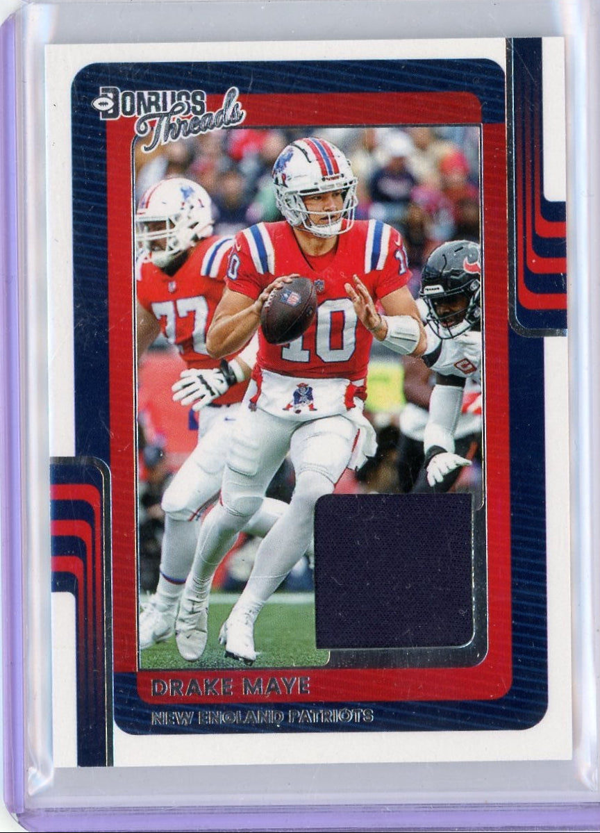 Drake Maye 2025 Panini Donruss Threads Relic