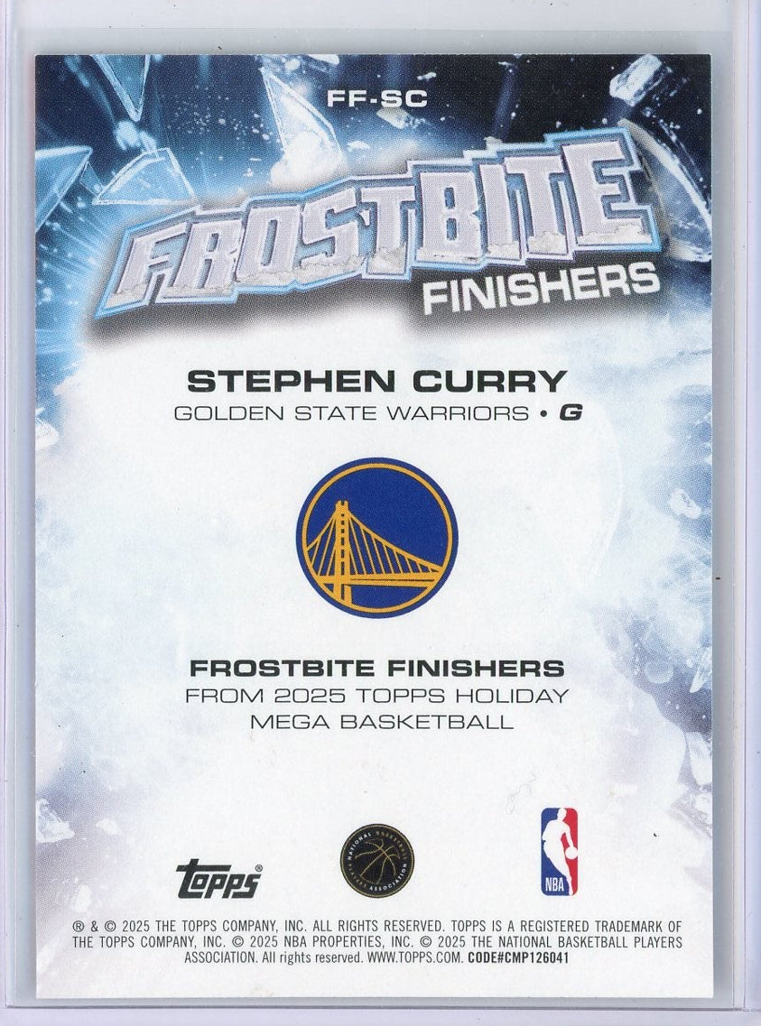 Stephen Curry 2025-26 Topps Holiday Frostbite Finishers