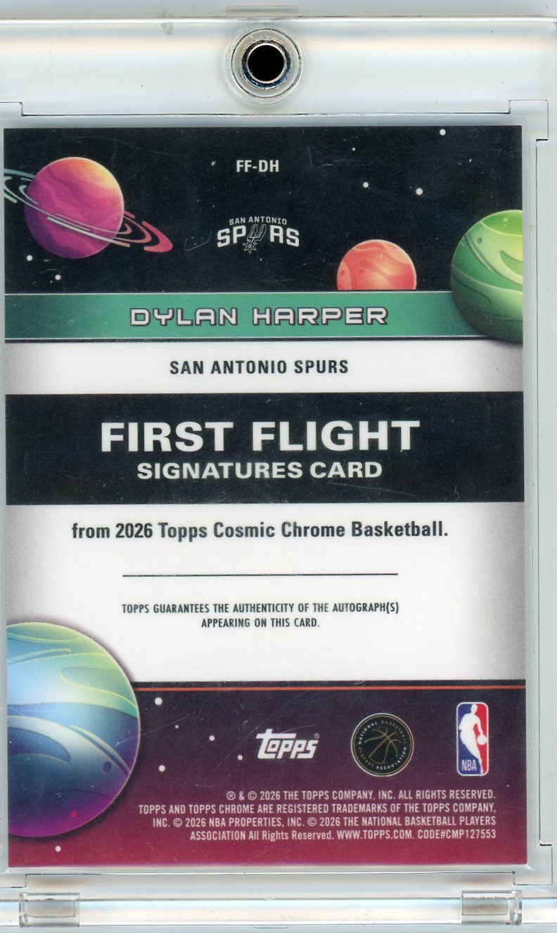 Dylan Harper 2025-26 Topps Cosmic First Flight Autograph FF-DH
