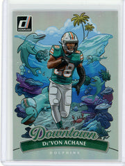 De'Von Achane 2025 Panini Donruss Football Downtown SSP