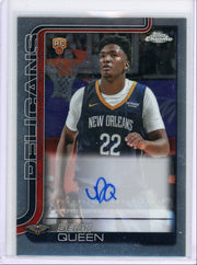 Derik Queen 2025 Topps Chrome Basketball Rookie Autograph