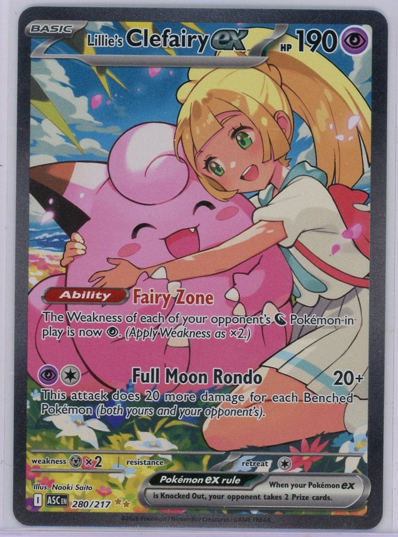Lillie's Clefairy ex 2026 Pokemon Ascended Heroes Special Illustration rare #280/217