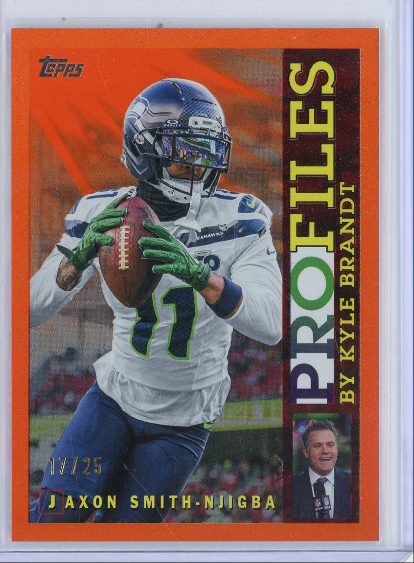 Jaxson Smith-Njigba 2026 Topps Flagship Profiles Orange #'d 17/25
