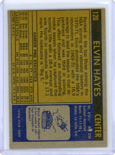 Elvin Hayes 1971-72 Topps #120