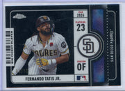 Fernando Tatis Jr. 2026 Topps Chrome Big Ticket Player Logofractor #'d 3/10