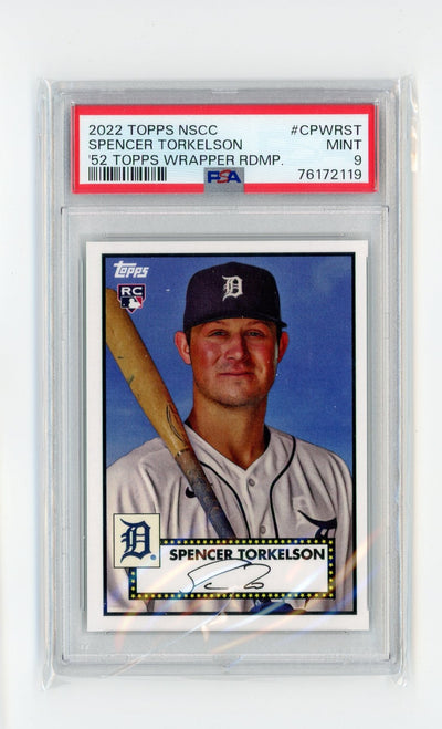 Spencer Torkelson 2022 Topps NSCC '52 Topps Wrapper Redemption PSA 9 rookie card