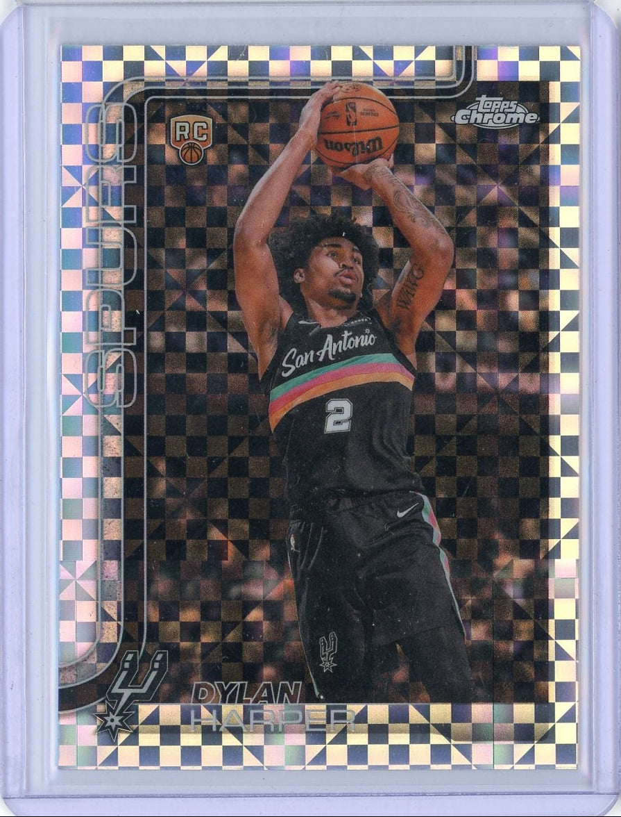 Dylan Harper 2025 Topps Chrome Update Basketball Rookie X-Fractor