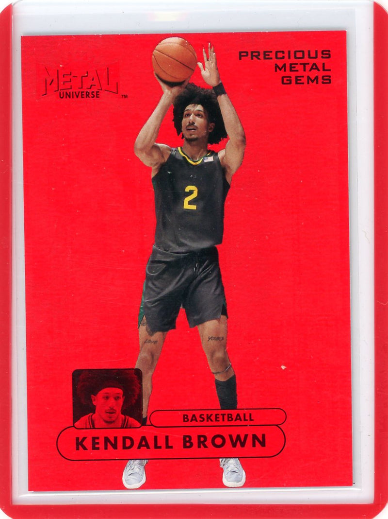 Kendall Brown 2022 SkyBx Metal Universe PMG red 