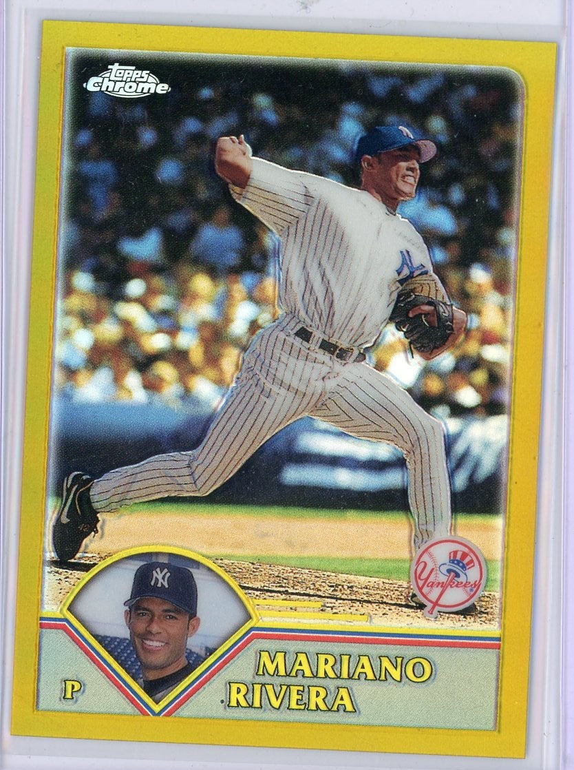 Mariano Rivers 2003 Topps Chrome Gold Refractor #'d 342/449