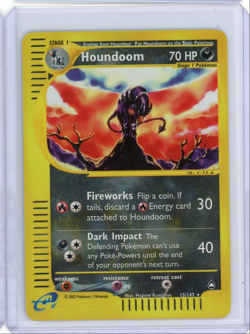 Houndoom 2002 Pokemon Aquapolis reverse holo 