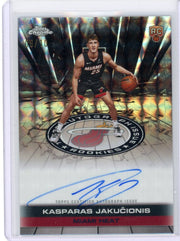 Kasparas Jakucionis 2025 Topps Chrome Basketball Topps Autograph Issue Rookie Black Geometric #'d 09/10
