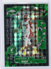 Dwyane Wade 2025 Topps Chrome Basketball Clutch Gene Green Geometric Refractor #'d 97/99