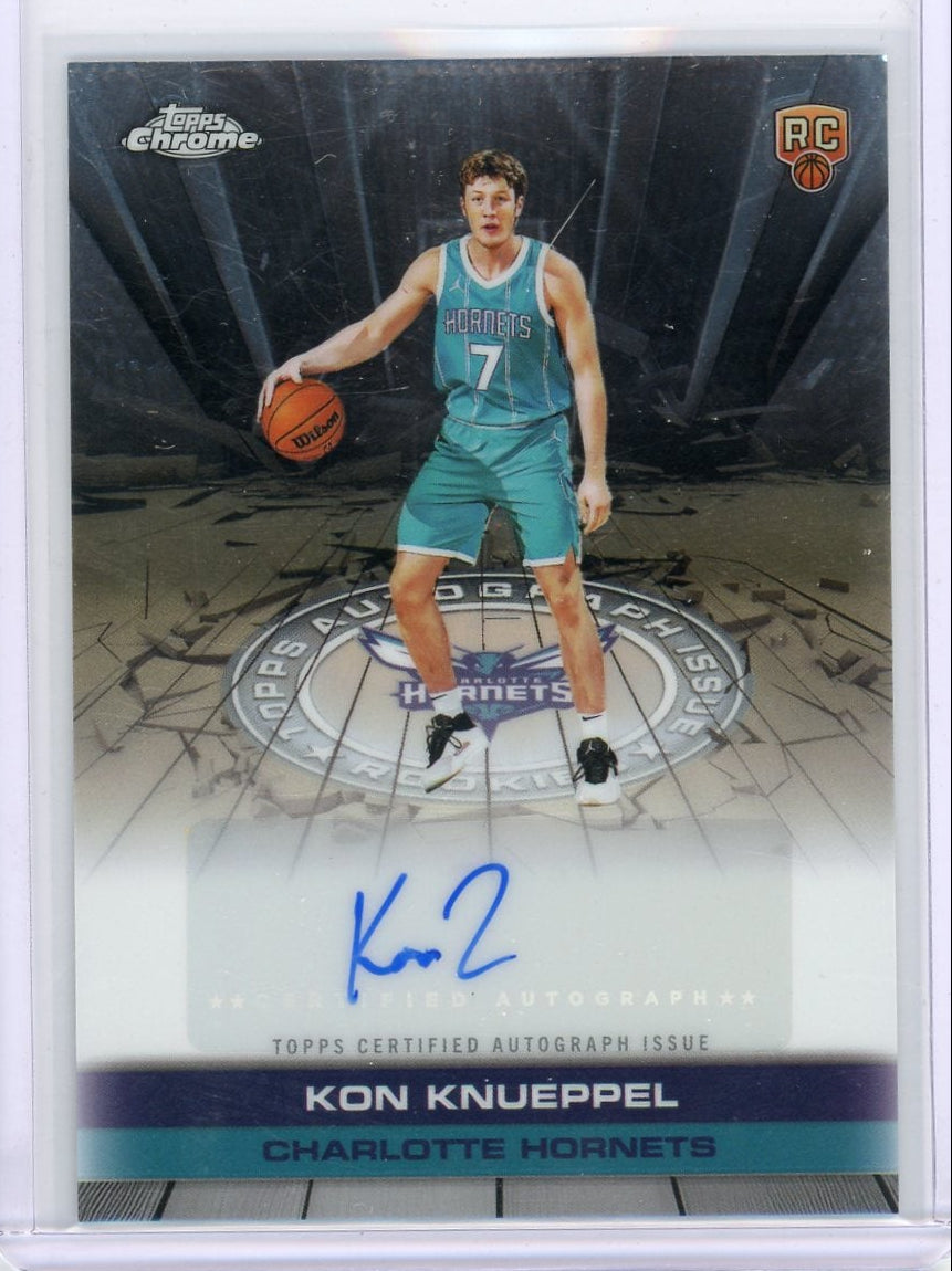 Kon Knueppel 2025 Topps Chrome Basketball Topps Autograph Issue Rookie