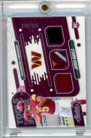 Jayden Daniels 2024 Panini Absolute Tools of the Trade Triple Patch /249