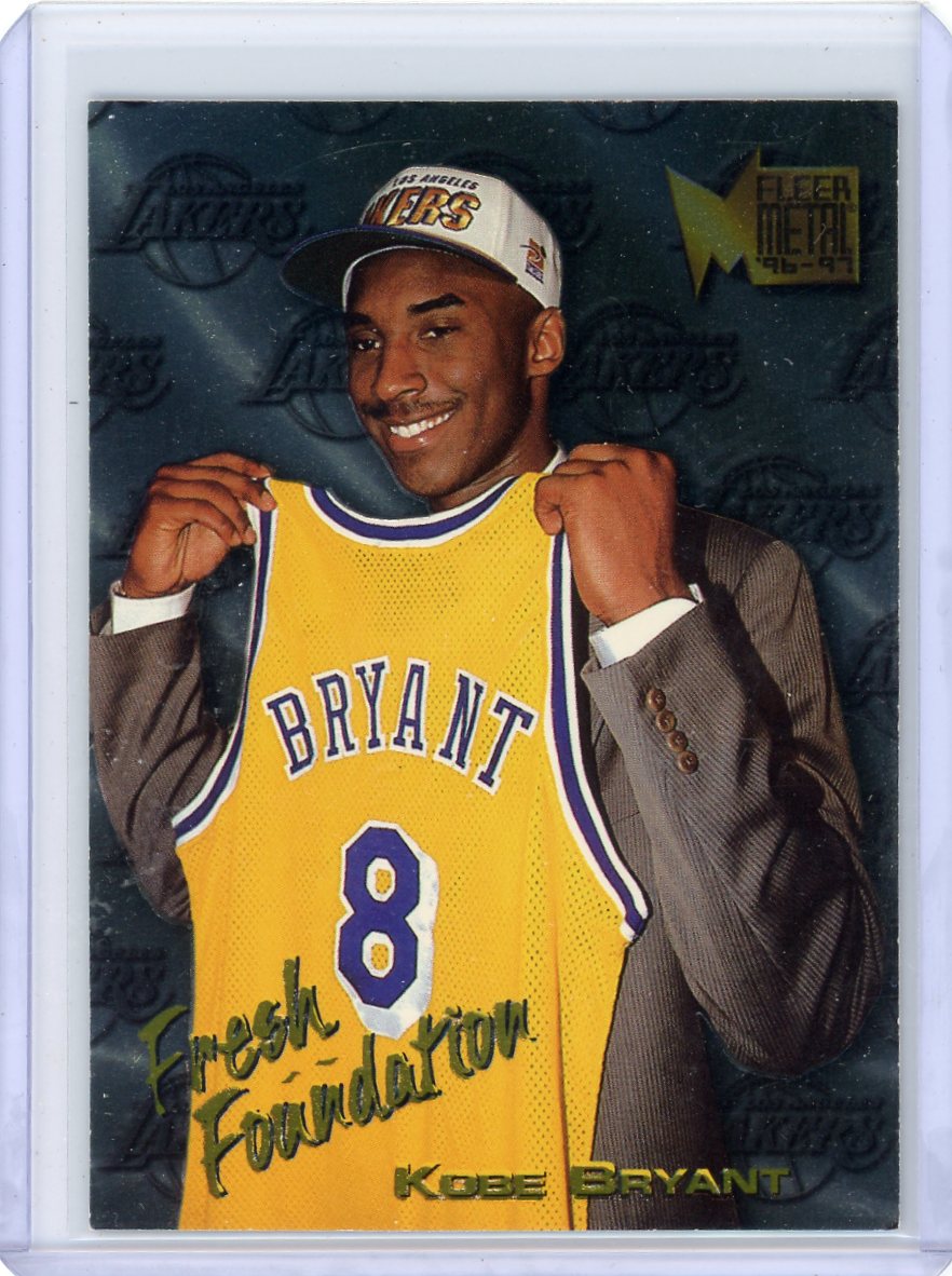 Kobe Bryant 1996 Fleer SkyBox Fresh Foundation rookie card