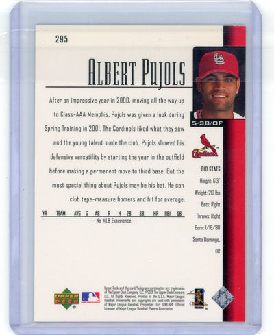 Albert Pujols 2001 Upper Deck Star Rookie rookie card #295