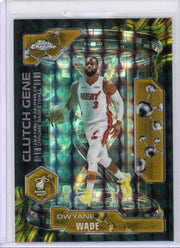 Dwyane Wade 2025 Topps Chrome Basketball Clutch Gene Gold Geometric Refractor #'d 39/50
