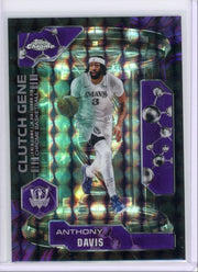 Anthony Davis 2025 Topps Chrome Basketball Clutch Gene Purple Geometric Refractor #'d 71/75