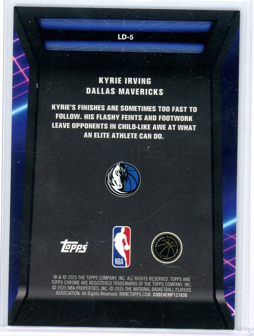 Kyrie Irving 2025 Topps Chrome Basketball Loading Green Geometric Refractor #'d 43/99