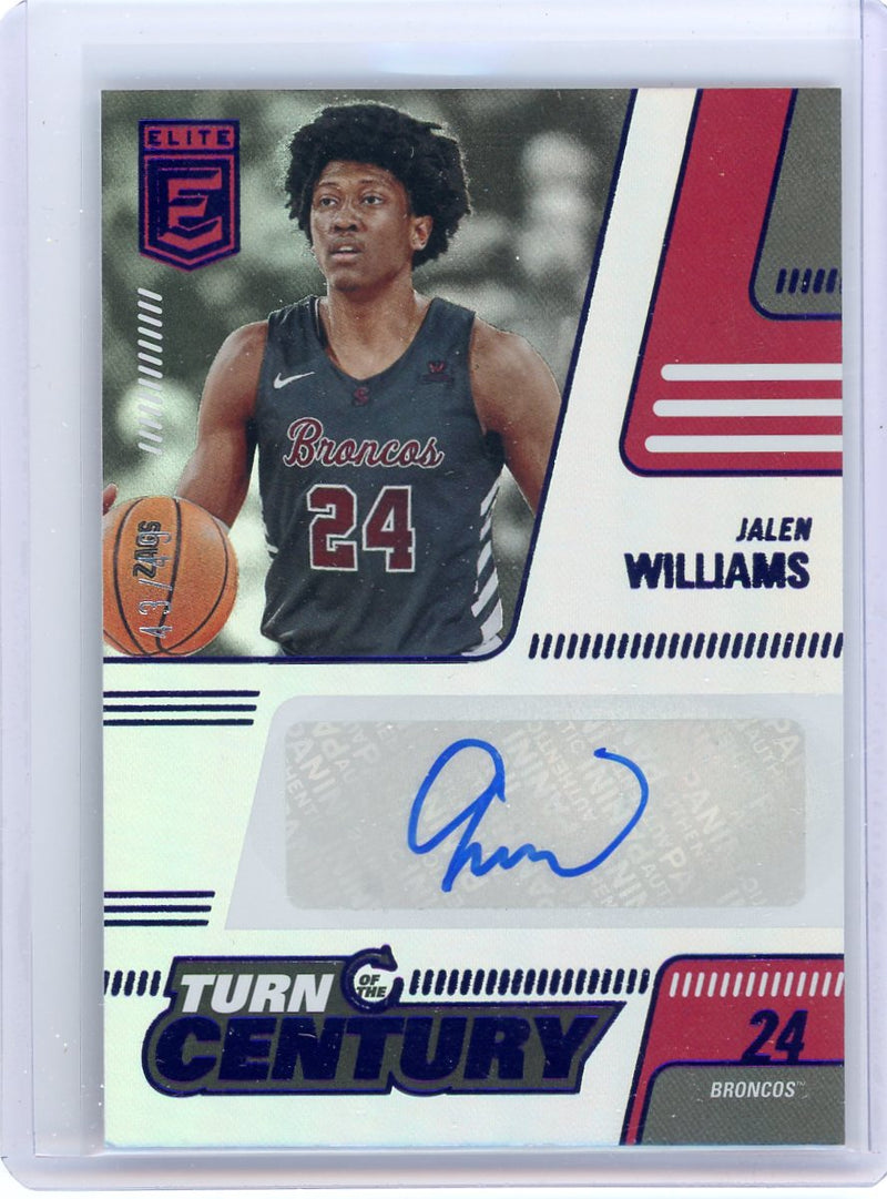 Jalen Williams 2022 Panini Chronicles Donruss Elite Draft Picks autograph 