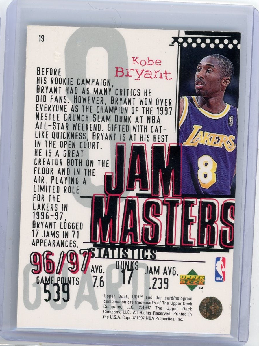 Kobe Bryant 1997 Upper Deck Jam Masters (DMG)