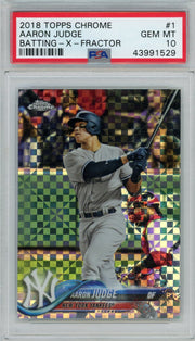 Aaron Judge 2018 Topps Chrome Batting X-Fractor PSA 10