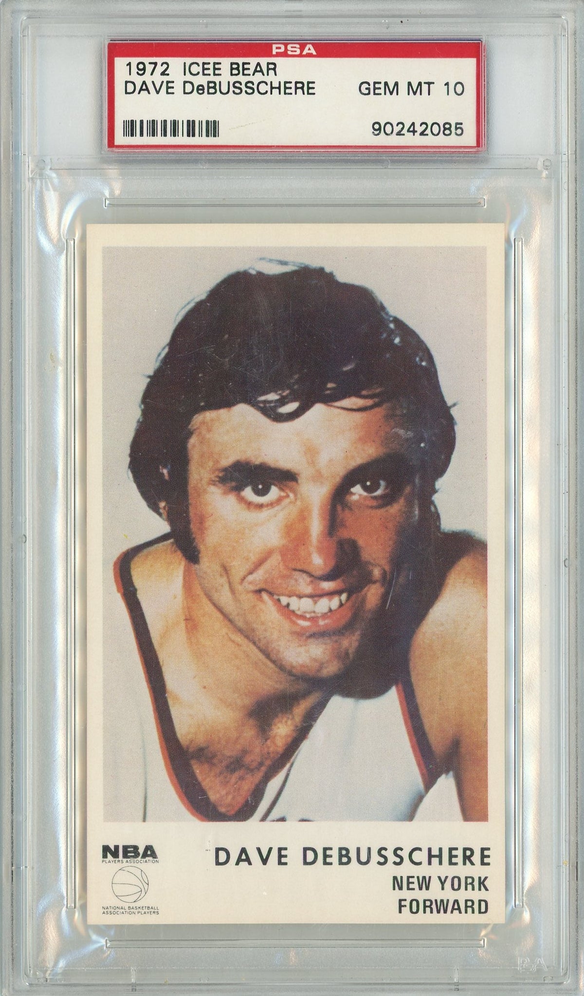 Dave DeBusschere 1972 Icee Bear PSA 10