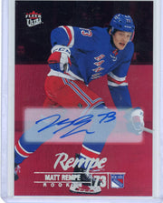 Matt Rempe 2024-25 Upper Deck Fleer Ultra Red Rainbow autograph RC #'d 12/50