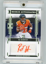 RJ Harvey 2025 Panini Impeccable Rookie Autographs #'d 37/49
