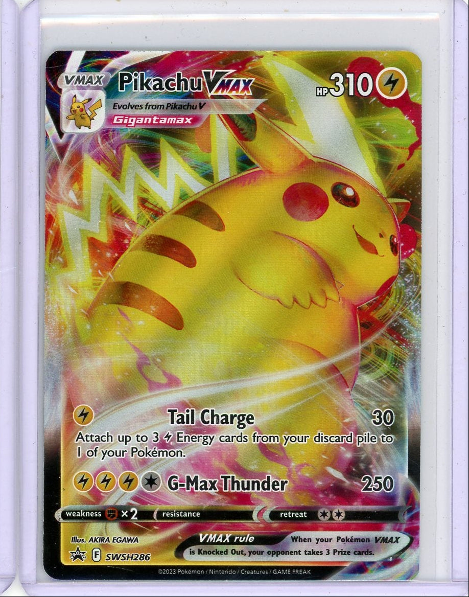 Pikachu VMAX 2023 Pokémon Black Star Promo holo SWSH286