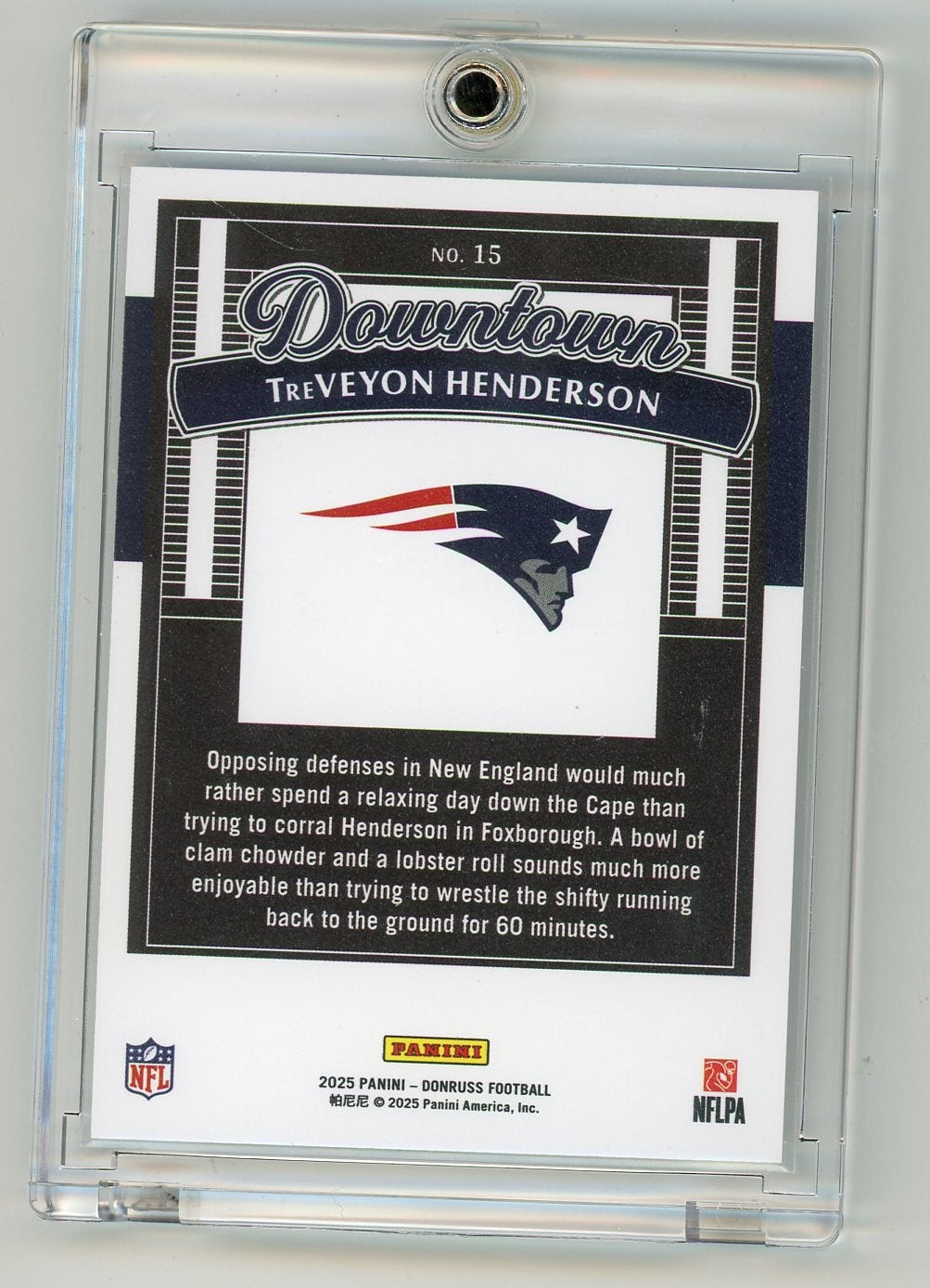 TreVeyon Henderson 2025 Panini Donruss Downtown RC
