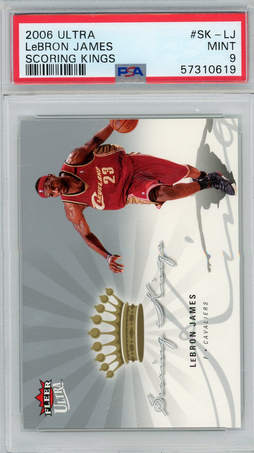 LeBron James 2006 Fleer Ultra Scoring Kings PSA 9