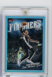 Victor Wembanyama 2025-26 Topps Finest Finishers aqua ref. #'d 047/150