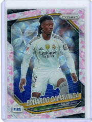 Eduardo Camavinga 2025-26 Panini Prizm FIFA Cherry Blossom #'d 21/28