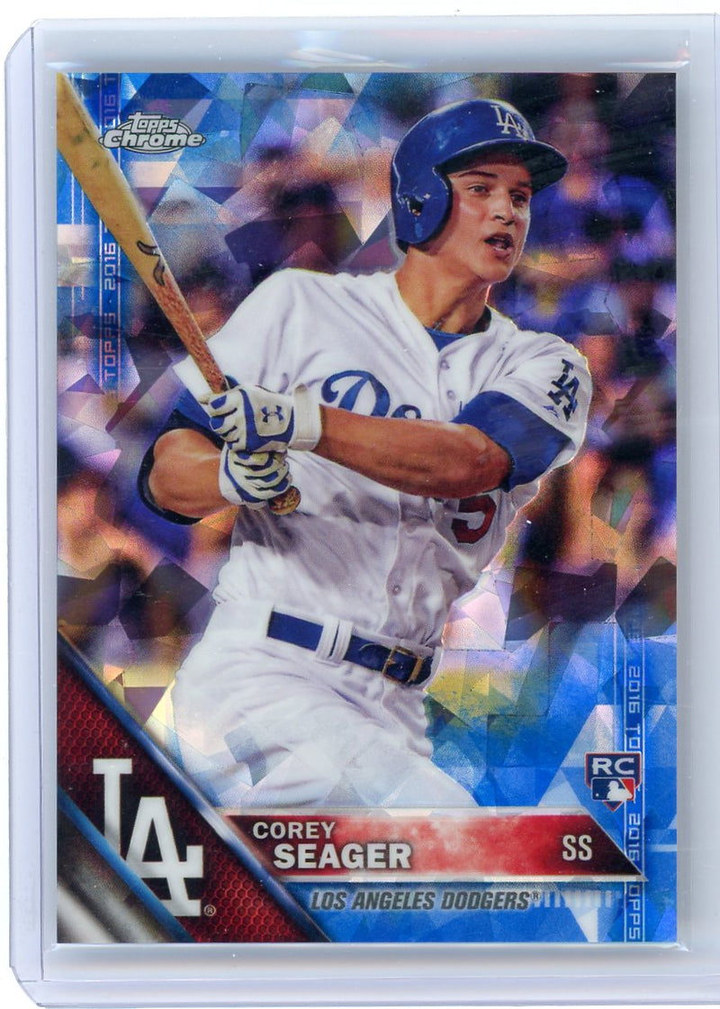 Corey Seager 2016 Topps Chrome Sapphire rookie card 