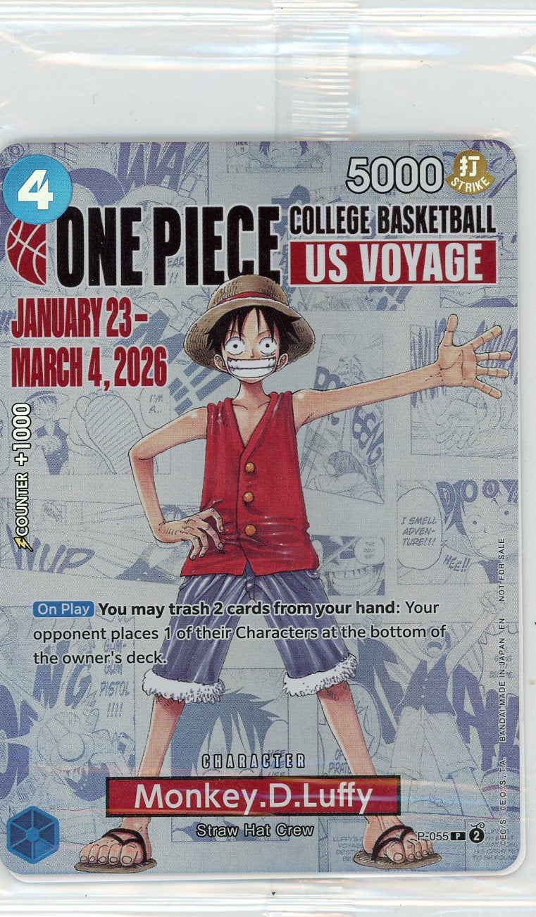 Monkey.D.Luffy P-055 NCAA Promo (Sealed)