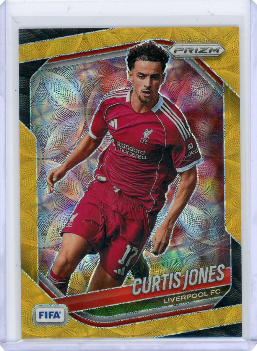 Curtis Jones 2025-26 Panini Prizm Choice gold #'d 10/10
