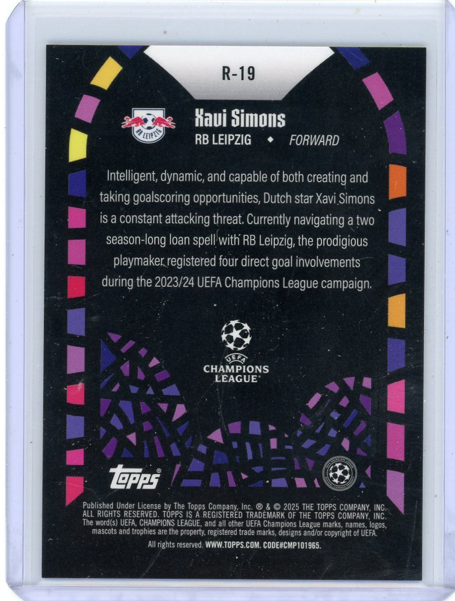 Xavi Simmons 2025 Topps Merlin UEFA Champions League Renaissance SSP Case Hit