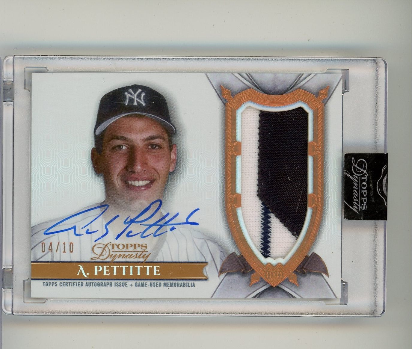 Andy Pettitte 2024 Topps Dynasty Dynastic Data autograph relic #'d 04/10