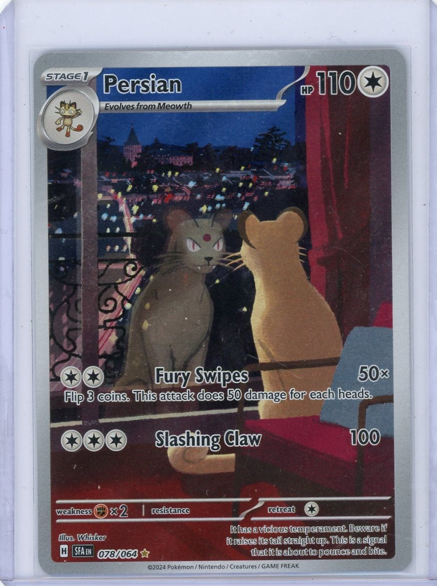 Persian Pokémon Shrouded Fable Illustration Rare #078/064