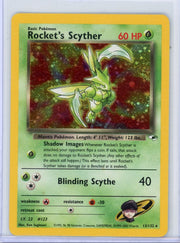 Rocket's Scyther Pokémon Gym Heroes 1st Edition Holo #13/132 DMG