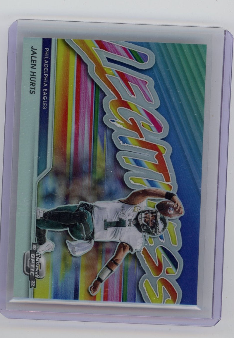 Jalen Hurts 2022 Panini Contenders Optic Legitness SP