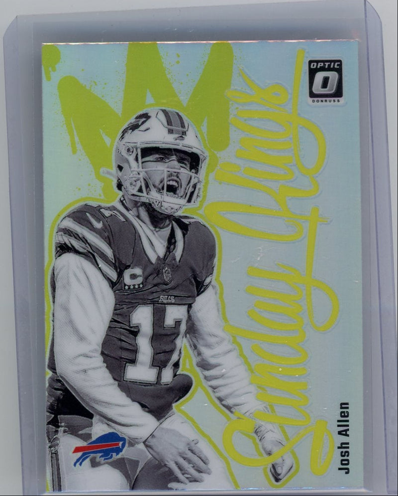 Josh Allen 2024 Panini Donruss Optic Sunday Kings SP