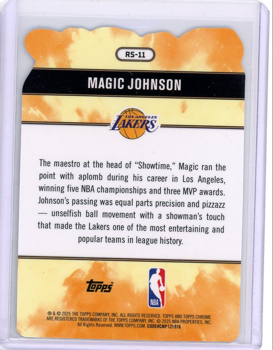 Magic Johnson 2025 Topps Chrome Basketball Rock Stars SSP