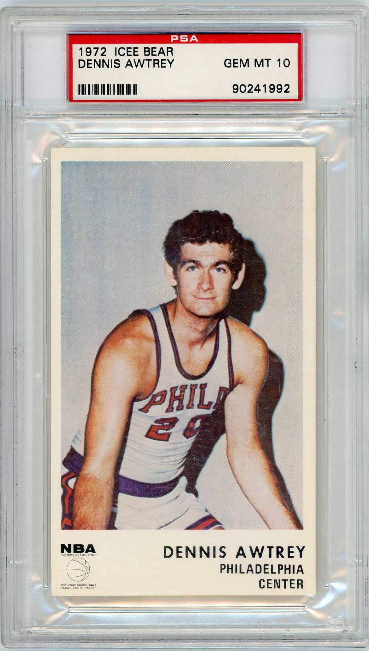 Dennis Awtrey 1972 Icee Bear PSA 10